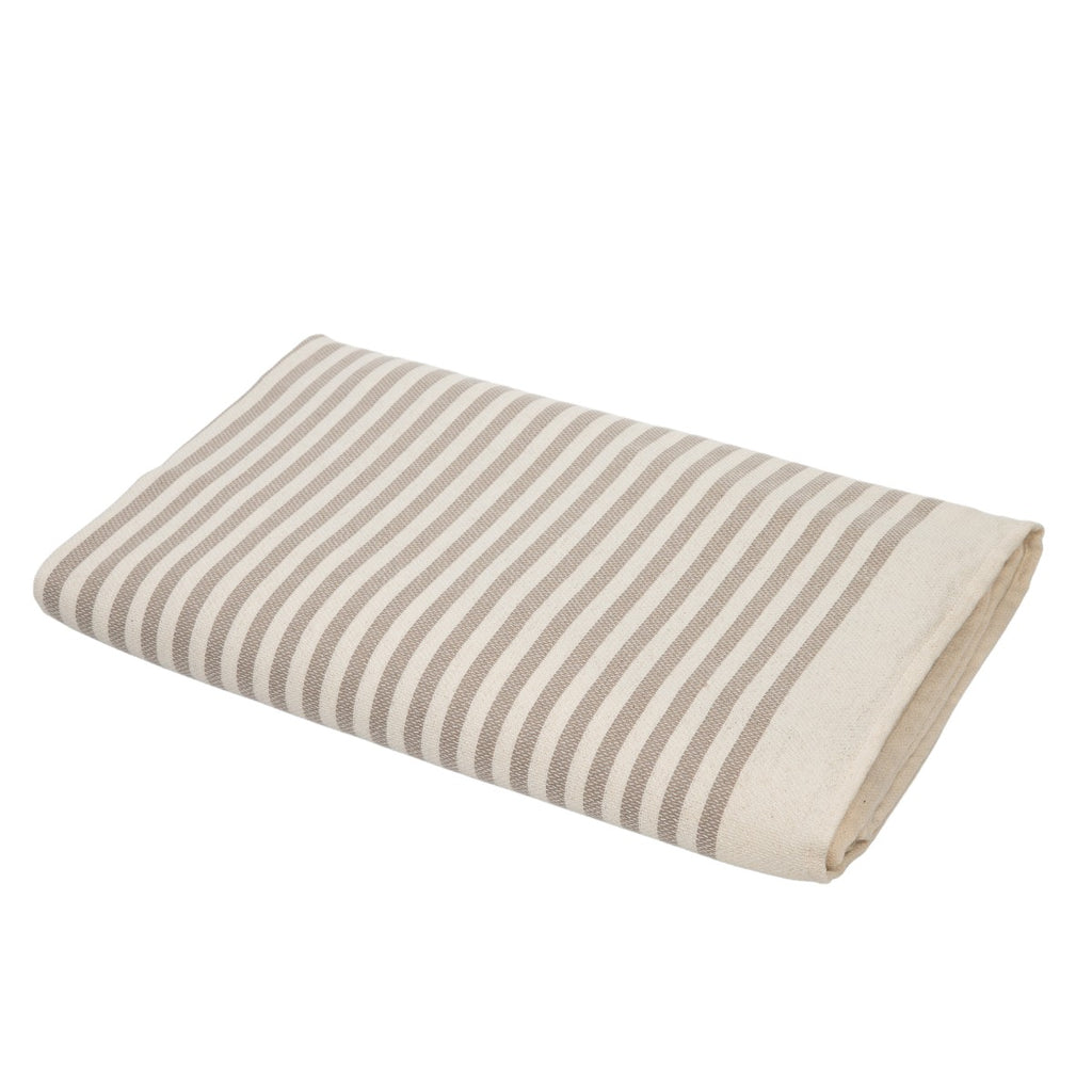 Nappe coton 180x350 HOSSEGOR - taupe