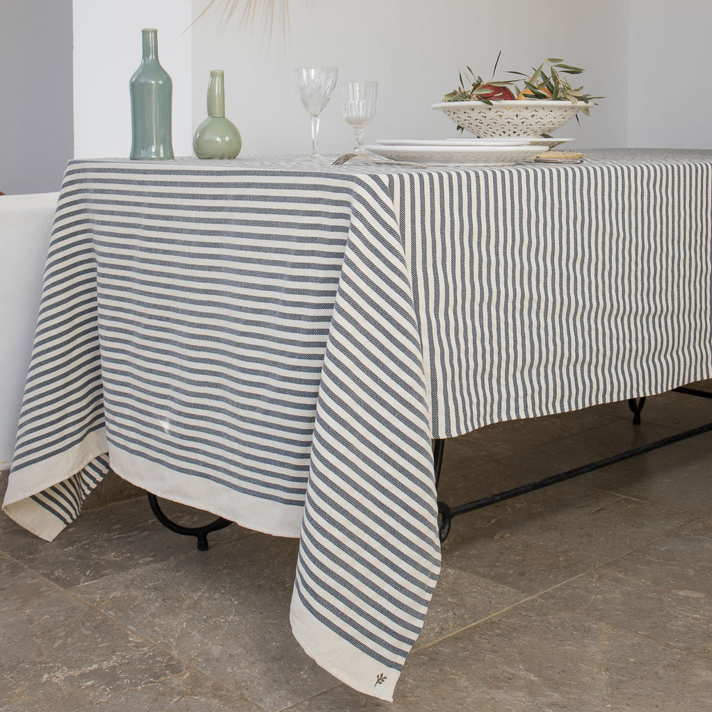 Nappe coton 180x300 HOSSEGOR - bleu denim