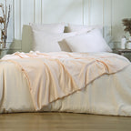 Jeté de lit gaze de coton 270x280 CARLA - rose