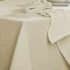 Nappe gaze de coton 150x350 CARLA - sable