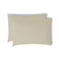 Taie d'oreiller (x2) gaze de coton sable CARLA - 50x70 cm