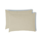Taie d'oreiller (x2) gaze de coton sable CARLA - 50x70 cm