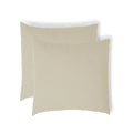 Taie d'oreiller (x2) gaze de coton sable CARLA - 65x65 cm