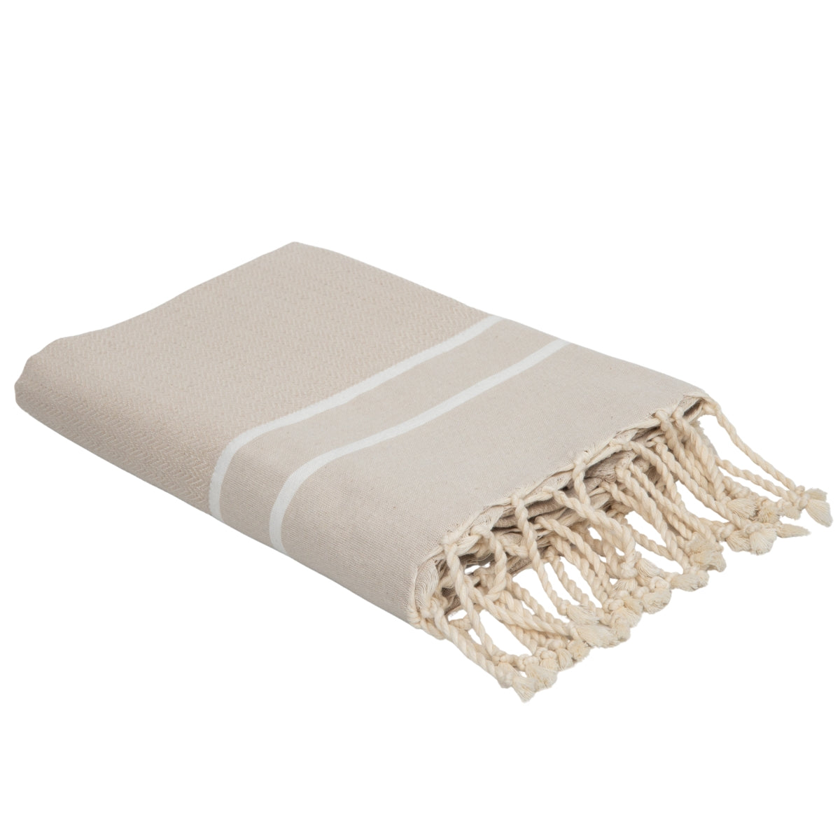 Fouta jacquard coton 100x200 SIENNA beige