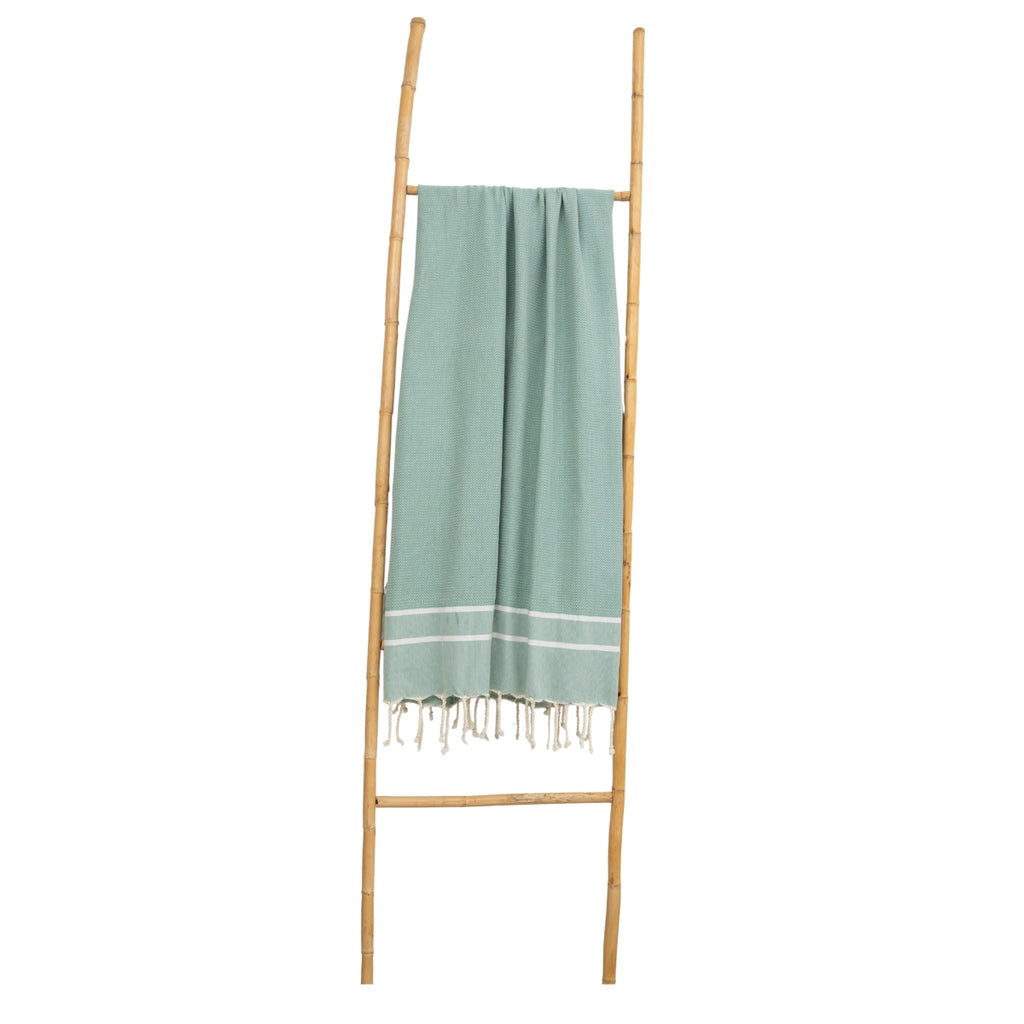 Fouta jacquard coton 100x200 SIENNA vert jade