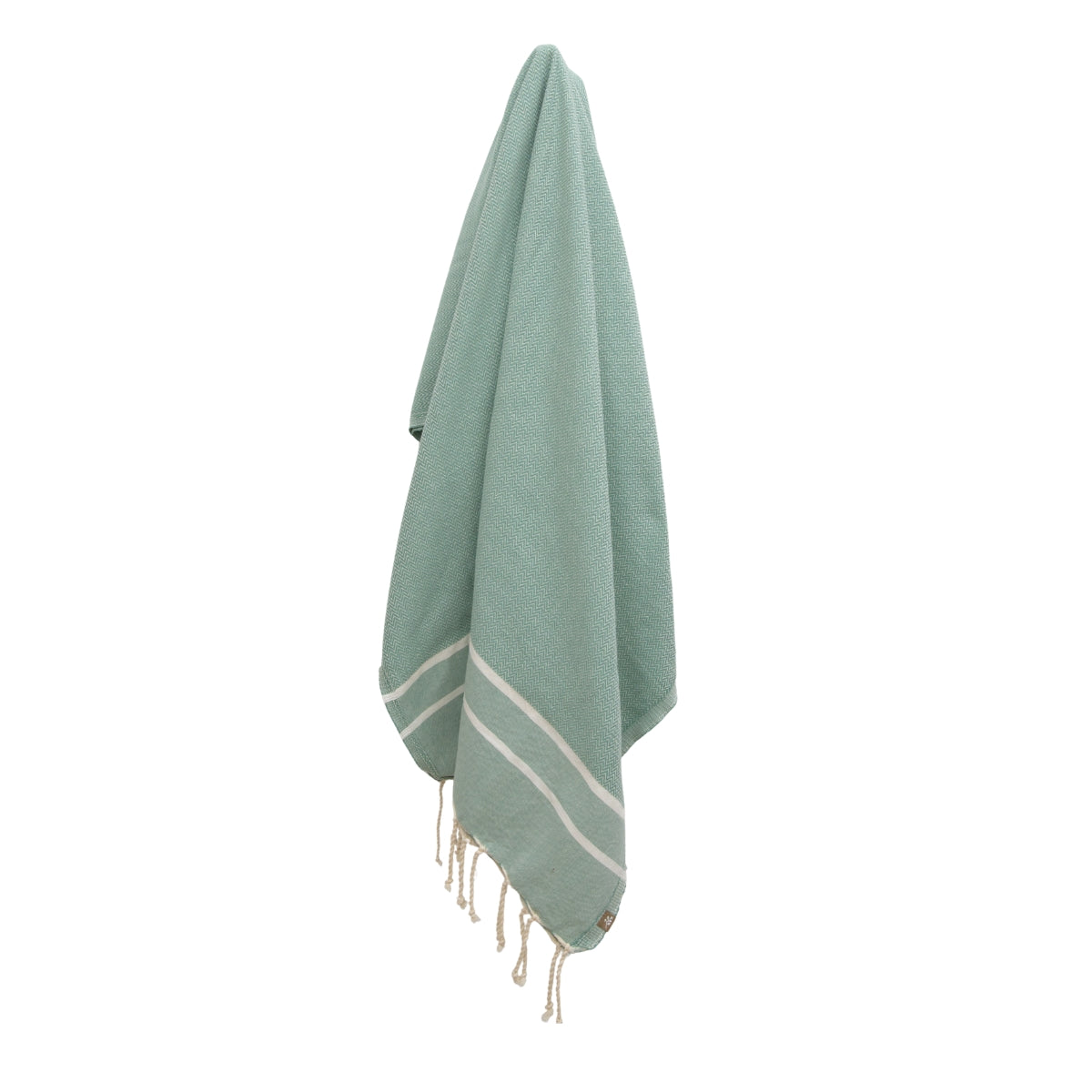 Fouta jacquard coton 100x200 SIENNA vert jade