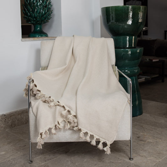 Set de 2 plaids coton 160x250 MEGEVE