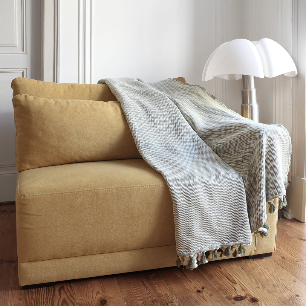 Set de 2 plaids coton 160x250 MEGEVE