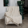 Set de 2 plaids coton 160x250 MEGEVE lin