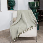 Set de 2 plaids coton 130x170 MEGEVE