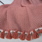 Plaid coton beige lin VERBIER