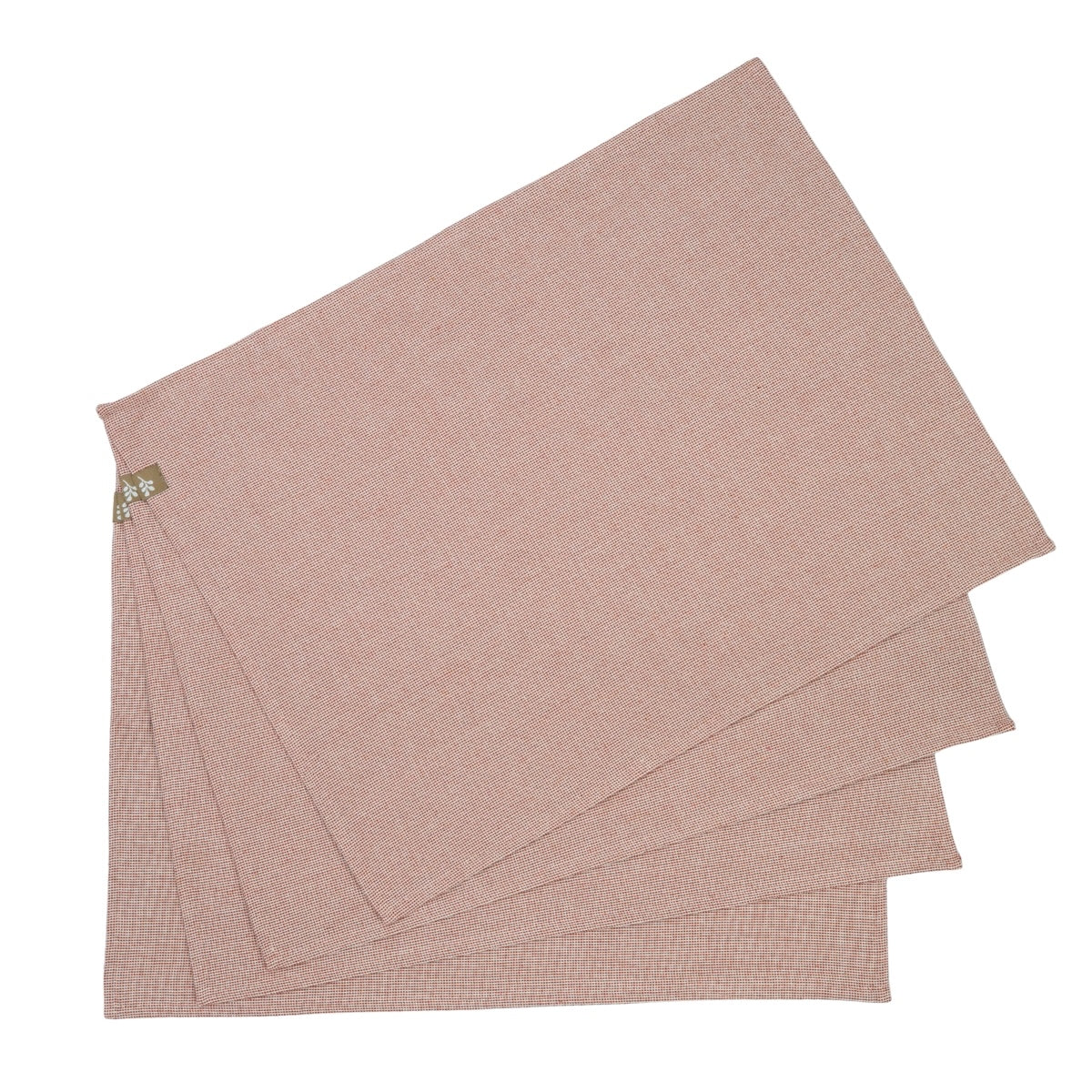 Set de table (x4) coton 35x50 COLETTE - rouge tomette