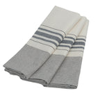 Torchon (X3) coton 45x70 LOUISE - taupe