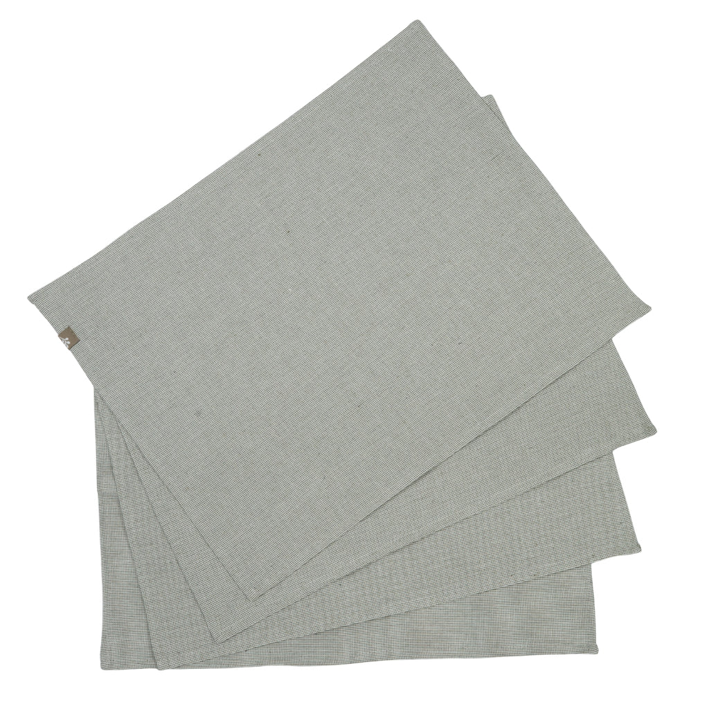 Set de table (x4) coton 35x50 COLETTE - vert olive