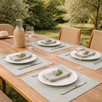Set de table (x4) coton 35x50 COLETTE - vert olive