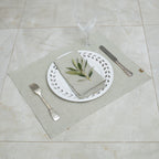 Set de table (x4) coton 35x50 COLETTE - vert olive