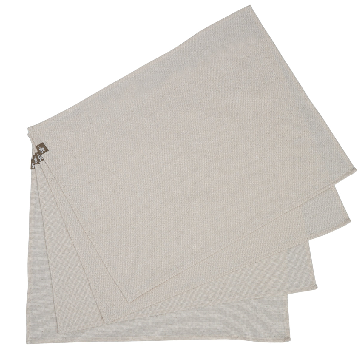 Set de table (x4) coton 35x50 COLETTE - taupe clair