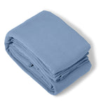 Housse de couette gaze de coton bleu ALMA 260x240