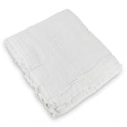 Jeté de lit gaze de coton 230x250 ALMA blanc