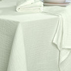 Lot de 4 serviettes de table gaze de coton 40x40 ALMA vert amande