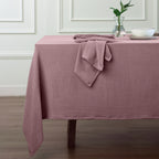 Lot de 4 serviettes de table gaze de coton 40x40 ALMA bois de rose