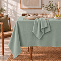 Nappe gaze de coton 150x350 ALMA vert céladon