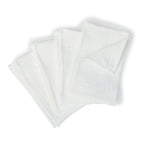 Nappe + 10 serviettes gaze de coton 160x400 ALMA blanc