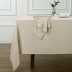 Nappe gaze de coton 160x400 ALMA beige clair