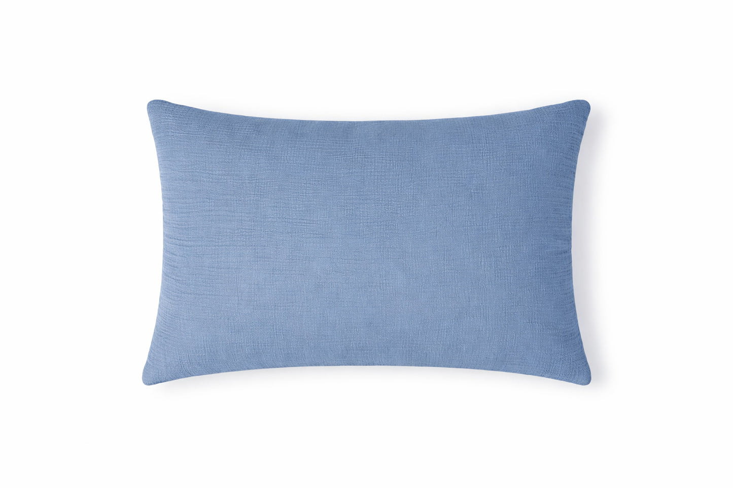 Parure + taies 50x70 gaze de coton bleu ALMA 140x200+1(50x70)