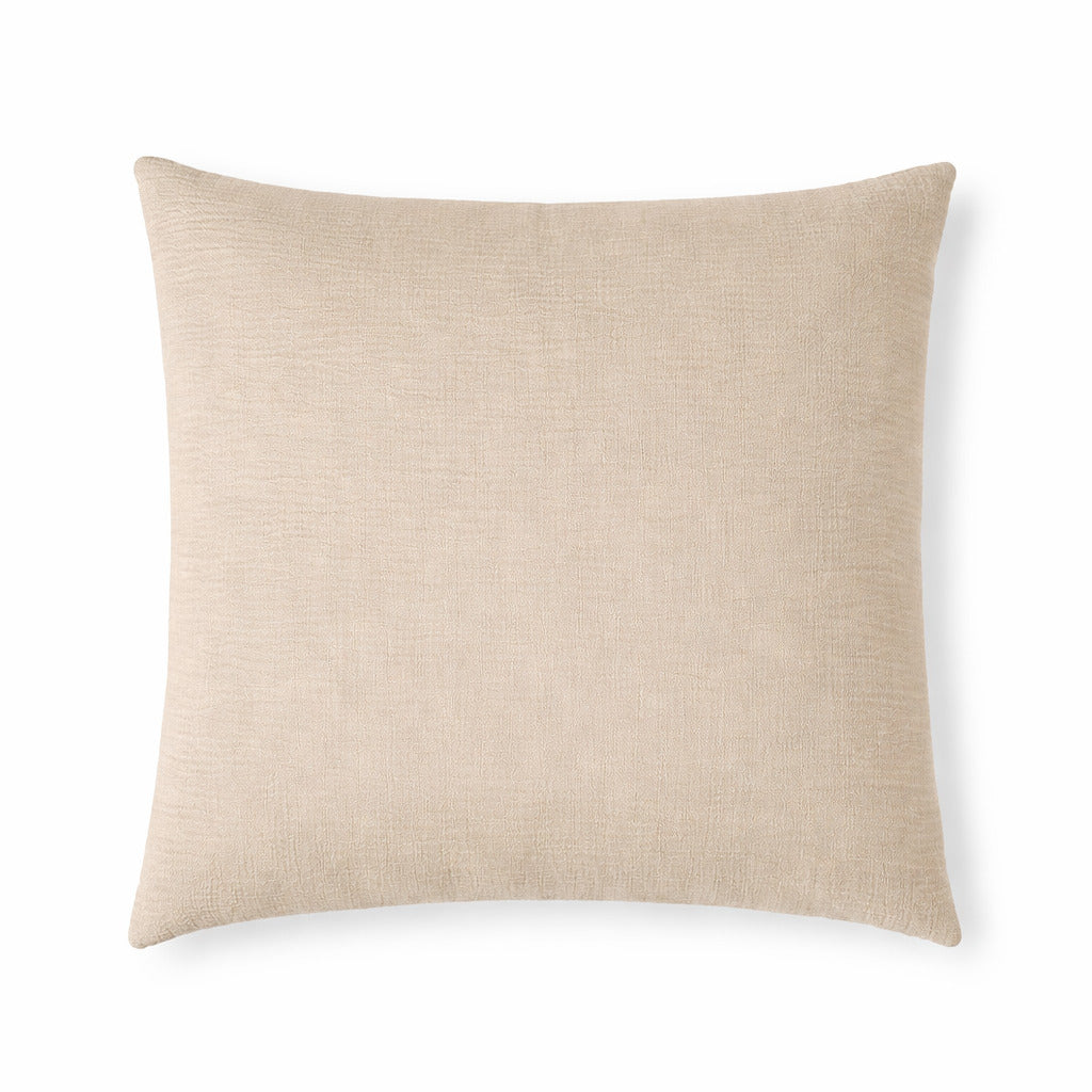 Parure + taies 65x65 gaze de coton beige clair ALMA 140x200/65x65