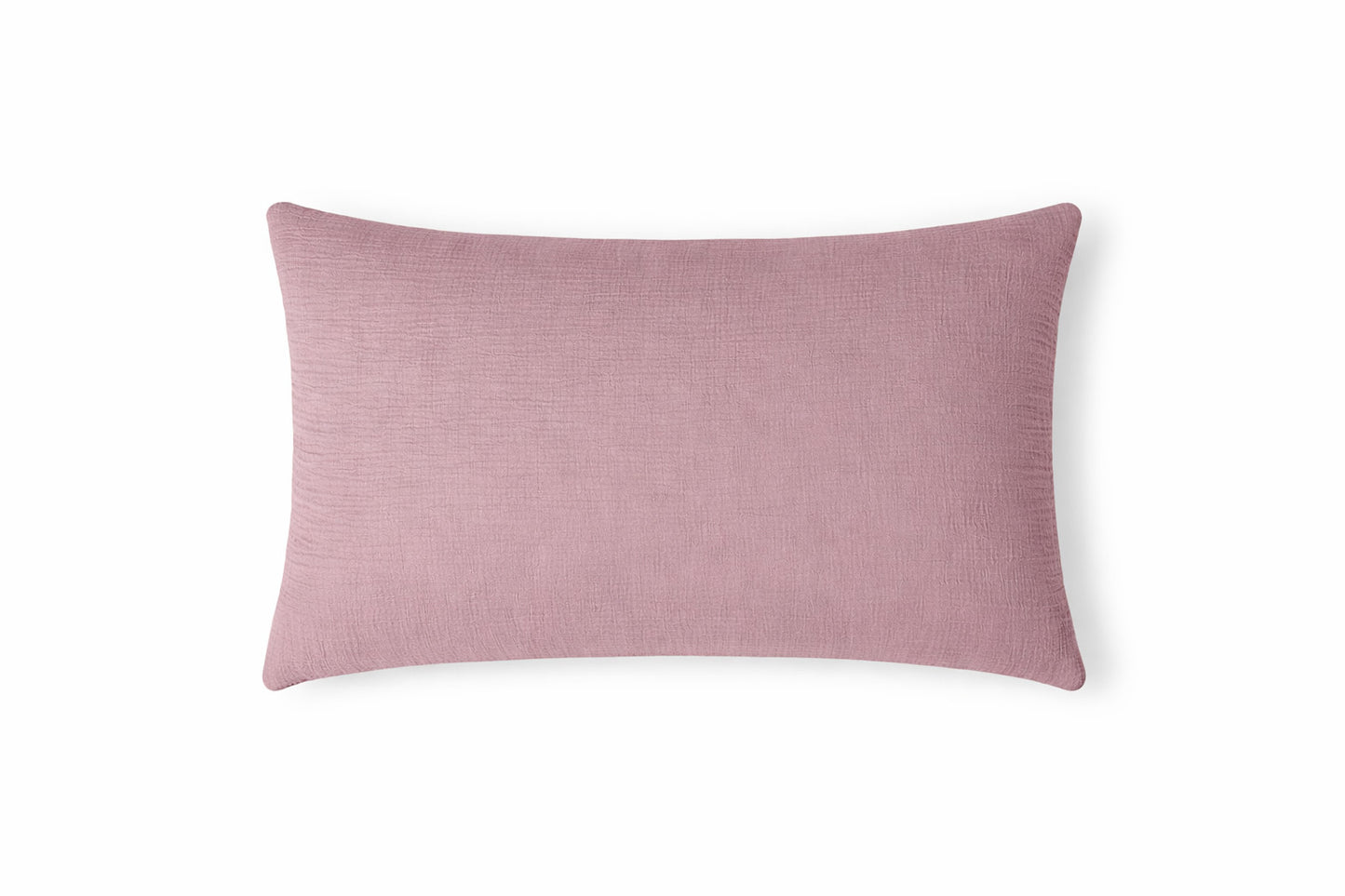 Parure + taies 50x70 gaze de coton bois de rose ALMA 140x200+1(50x70)