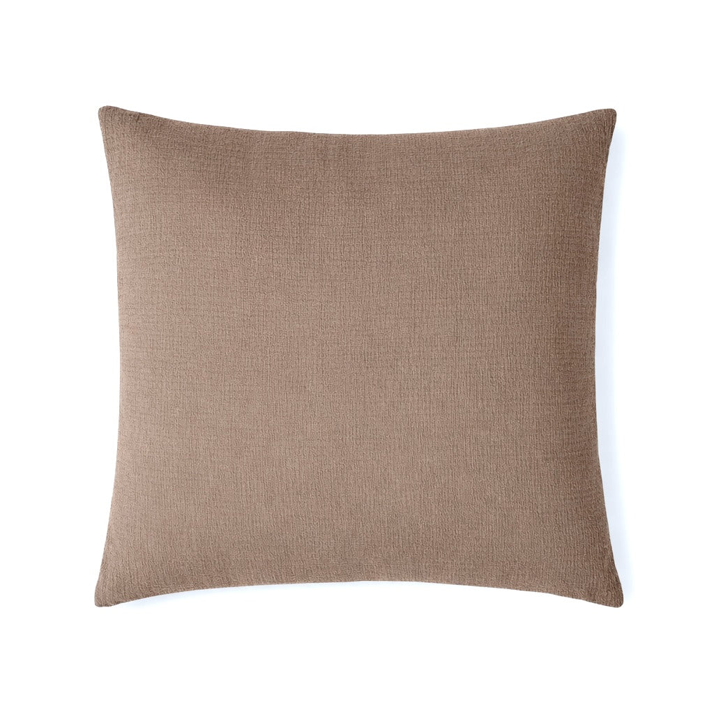 Parure + taies 65x65 gaze de coton taupe clair ALMA 140x200/65x65