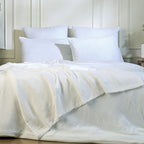 Taie d'oreiller (x2) gaze de coton blanc ALMA 50x70