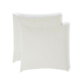 Taie d'oreiller (x2) gaze de coton blanc ALMA 65x65