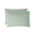 Taie d'oreiller (x2) gaze de coton vert céladon ALMA 50x70