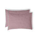 Taie d'oreiller (x2) gaze de coton bois de rose ALMA 50x70