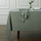 Nappe gaze de coton 150x400 CARLA vert céladon