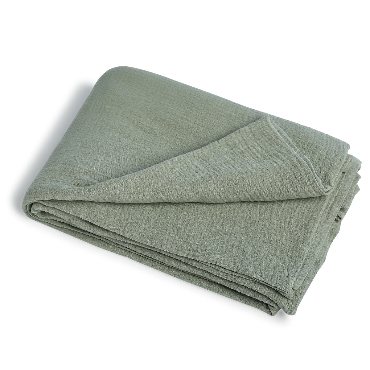 Nappe gaze de coton 150x400 CARLA vert céladon