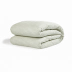 Parure + taies 50x70 coton lavé vert céladon LUNAR 240x220+2(50x70)