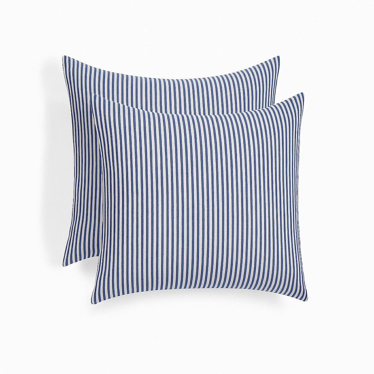 Parure + taies 65x65 coton lavé blanc / bleu orage LUNAR MIX 240x220+2(65x65)