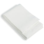 Parure + taies 65x65 coton lavé blanc / bleu orage LUNAR MIX 240x220+2(65x65)