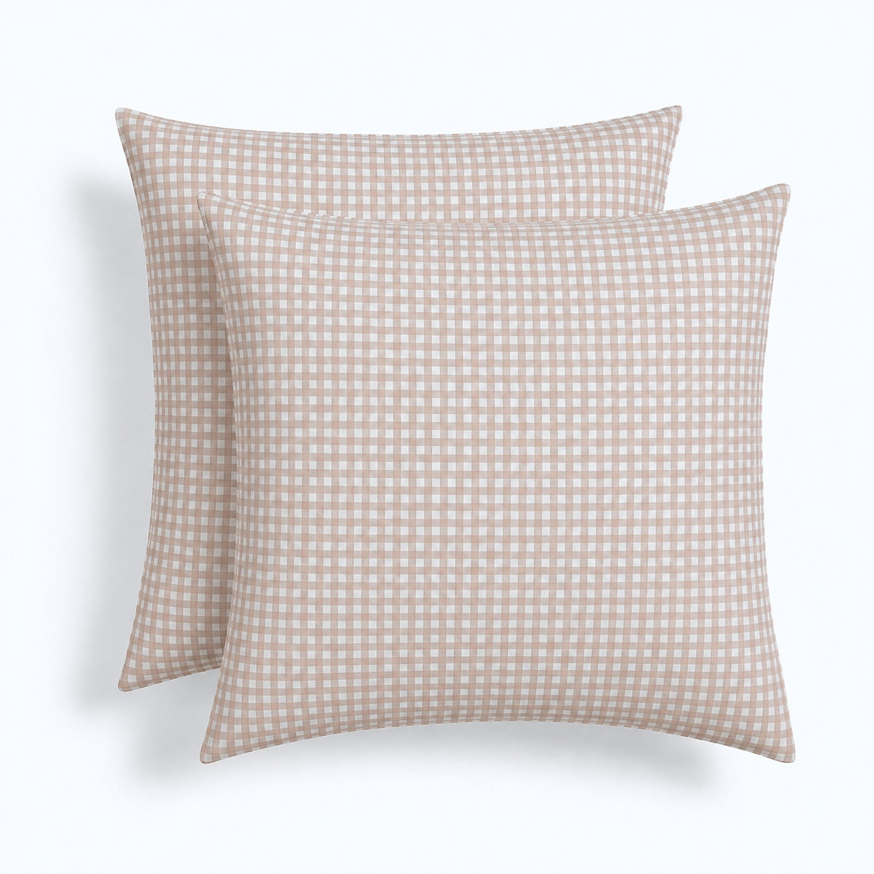 Parure + taies 65x65 coton lavé sable LUNAS 260x240+2(65x65)