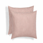 Taie d'oreiller (x2) coton lavé terracotta LUNAR 65x65