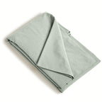 Housse de couette satin lavé de coton bio vert céladon GAIA 280x240