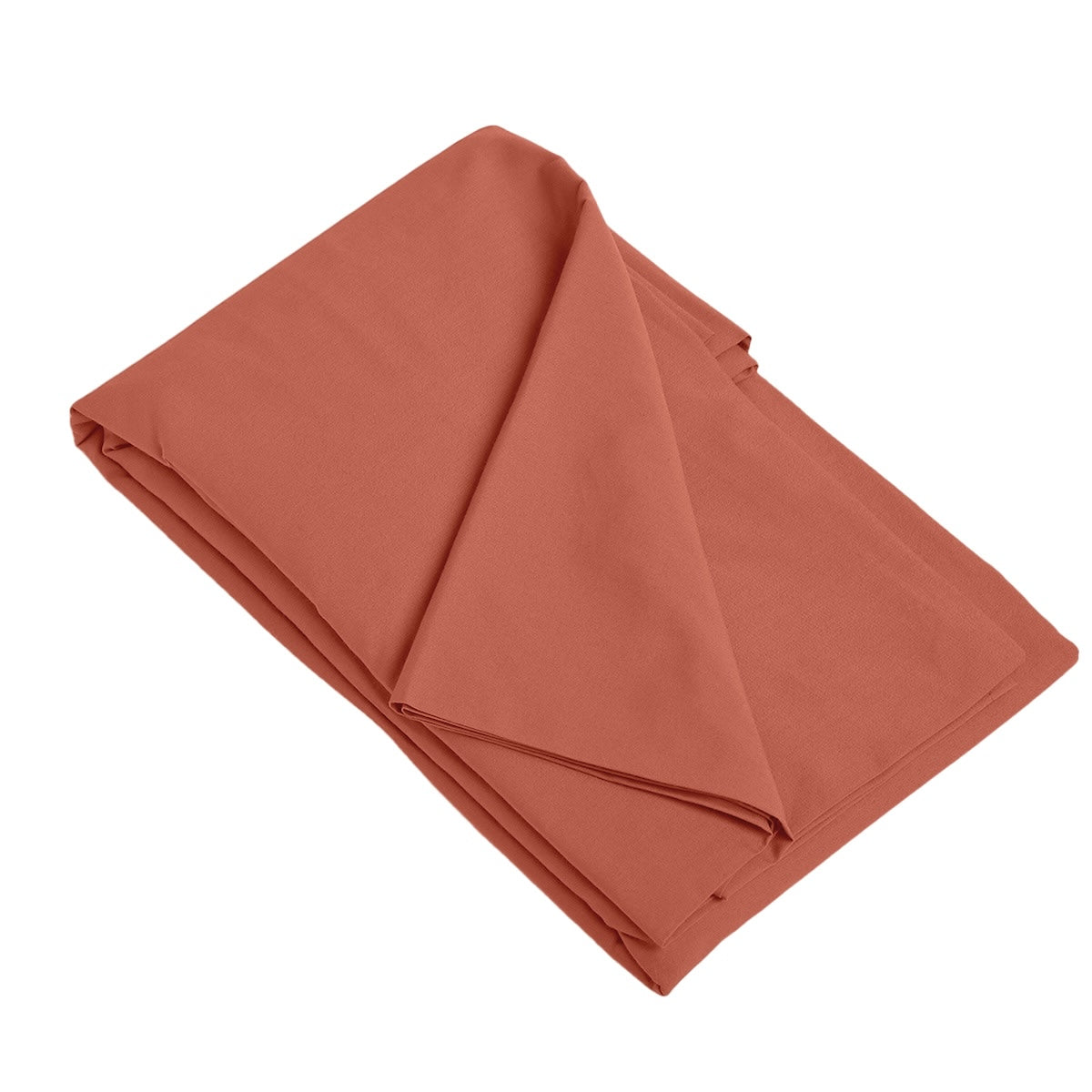 Housse de couette coton bio & lyocell terracotta GAIA 200x200