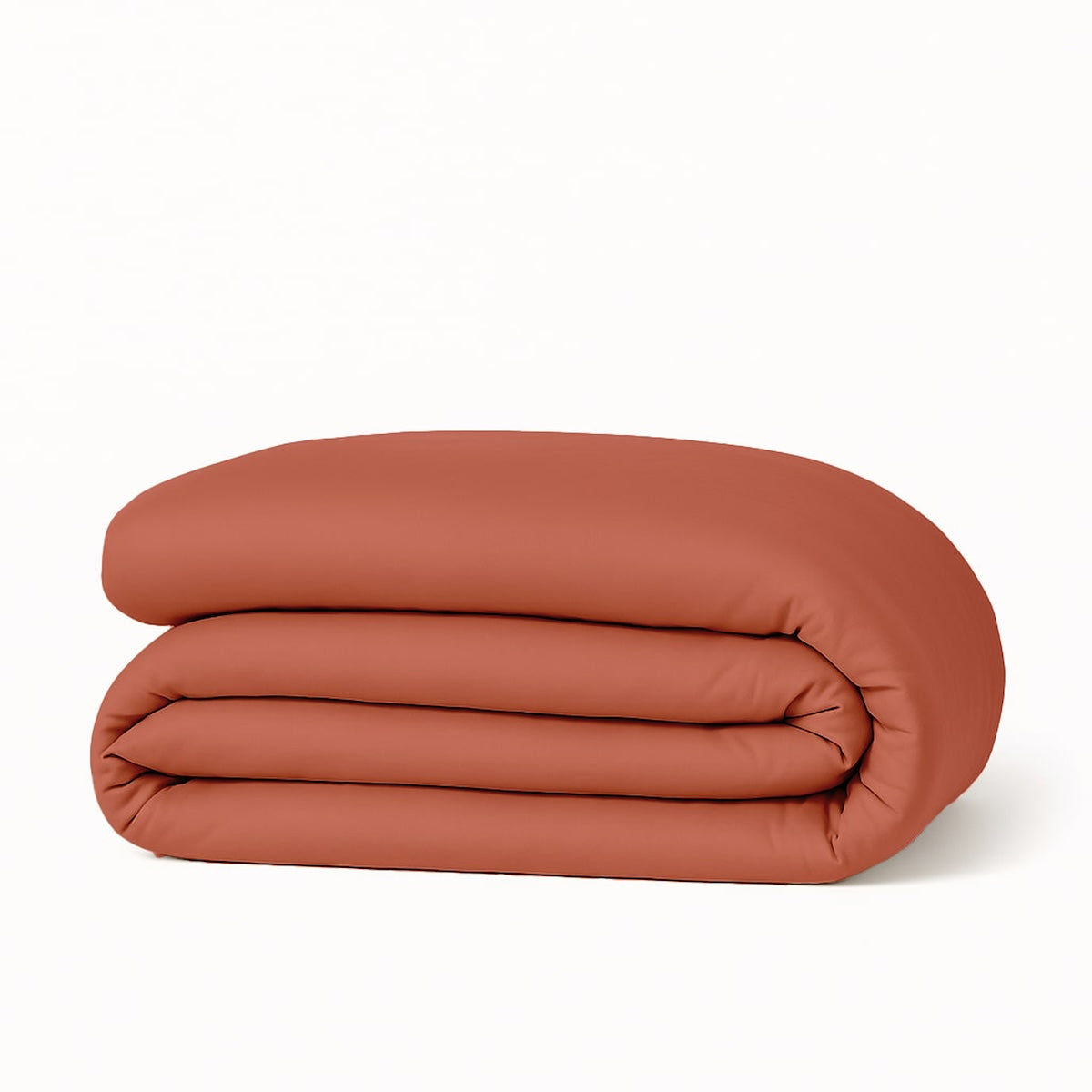 Housse de couette coton bio & lyocell terracotta GAIA 240x220