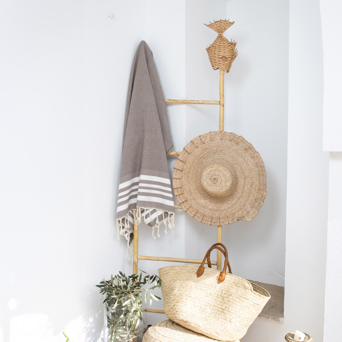 Fouta coton 100x200 NEWPORT taupe