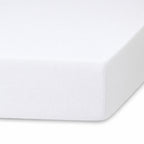 Drap housse lin lavé blanc ADELE 140x200x30
