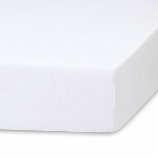 Drap housse lin lavé blanc ADELE 140x200x30