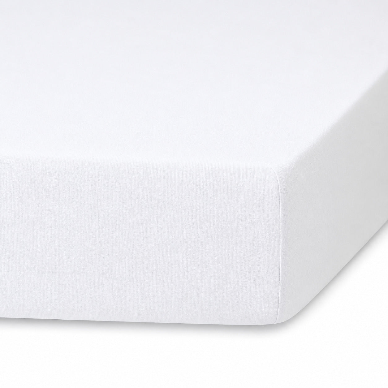 Drap housse lin lavé blanc ADELE 200x200x40